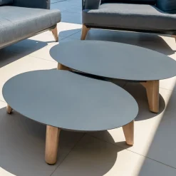 Salotto da giardino alluminio 12 posti 8 pezzi Monte Carlo Grigio antracite e grigio chiaro