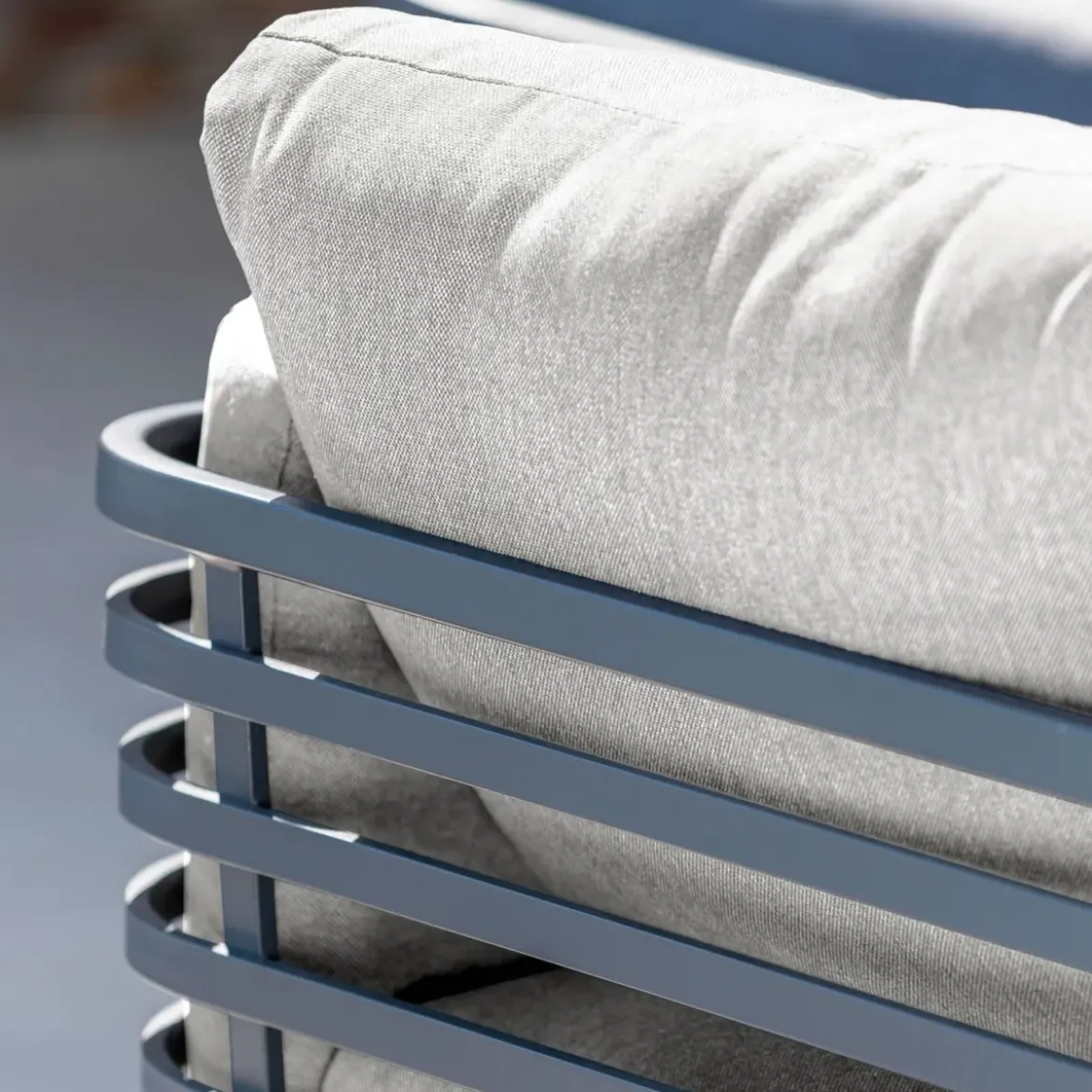 Salotto da giardino alluminio 12 posti 8 pezzi Monte Carlo Grigio antracite e grigio chiaro