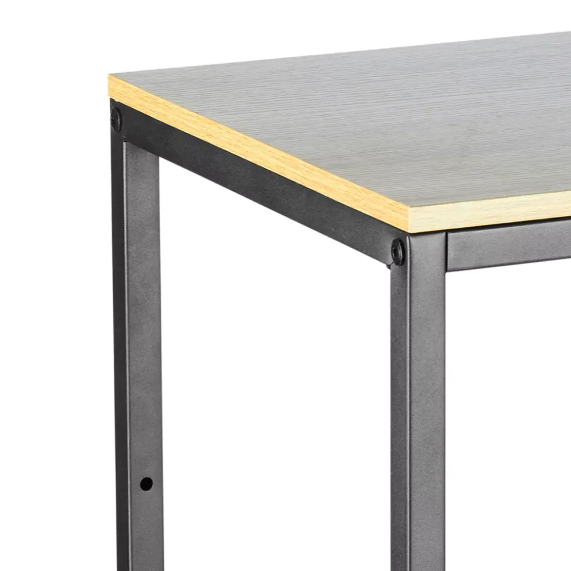 Scaffale a 4 livelli in legno e metallo (H130 cm) Anny Nero
