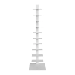 Scaffale di stoccaggio a 10 ripiani (Alt 150 cm) Libreria Book Bianco