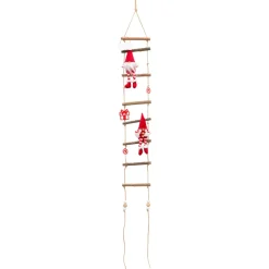 Scala in legno da appendere (H115 cm) I folletti birichini Rosso
