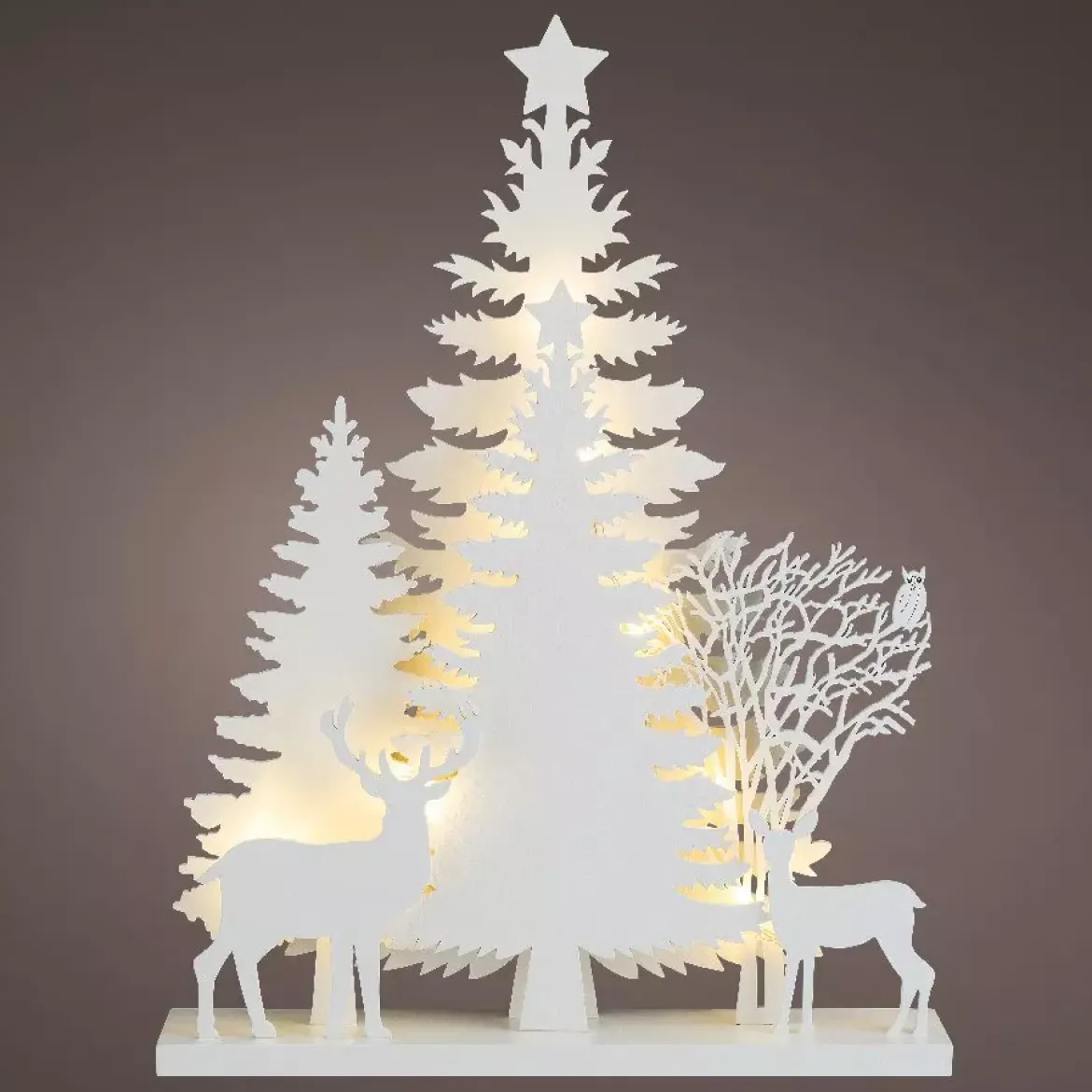 Scena luminosa Foresta a pile Bianco caldo
