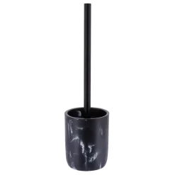 Scopino per WC in poliresina effetto marmo Séma Nero