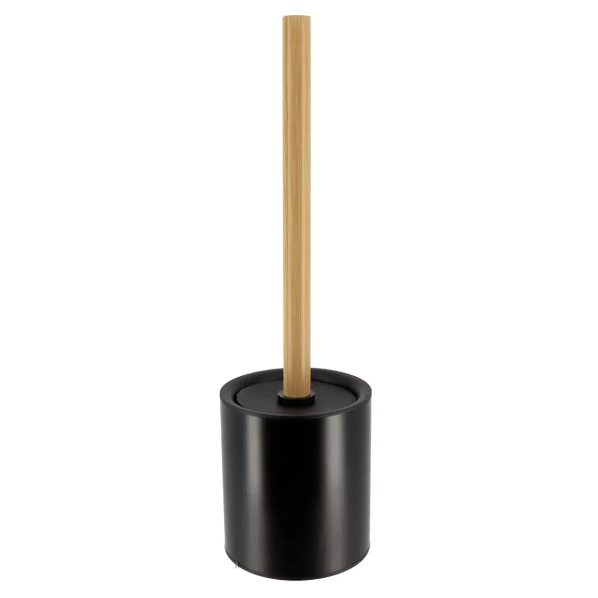 Scopino WC metallo Purebamboo Nero