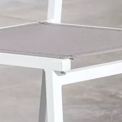Sedia da giardino impilabile Alluminio Murano Bianco/Tortora
