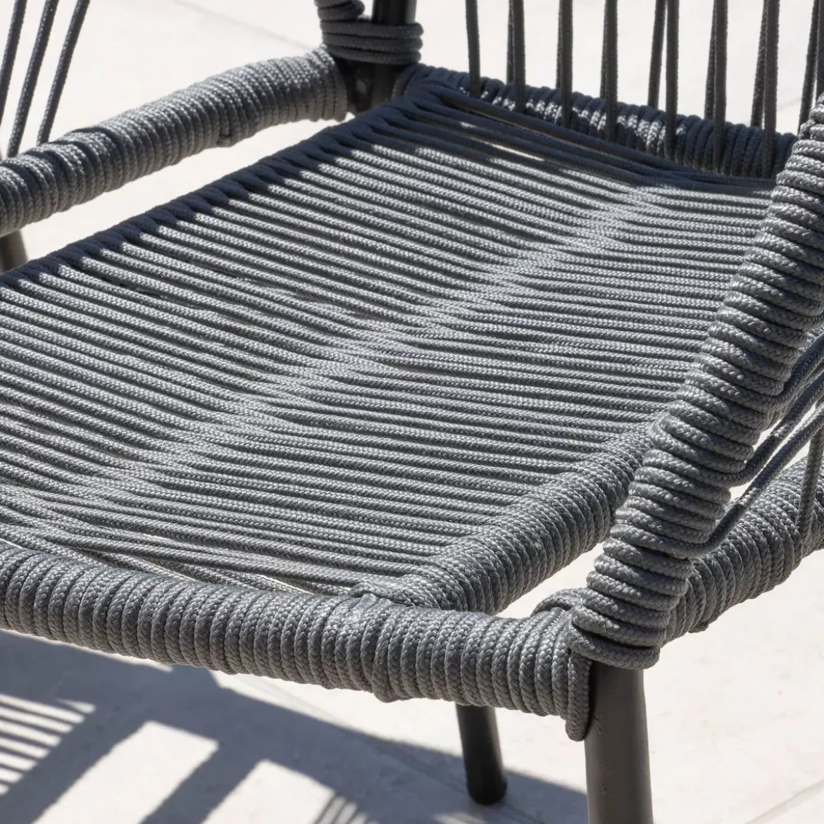 Sedia da giardino impilabile Seville - Grigio