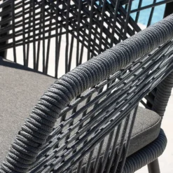 Sedia da giardino impilabile Seville - Grigio