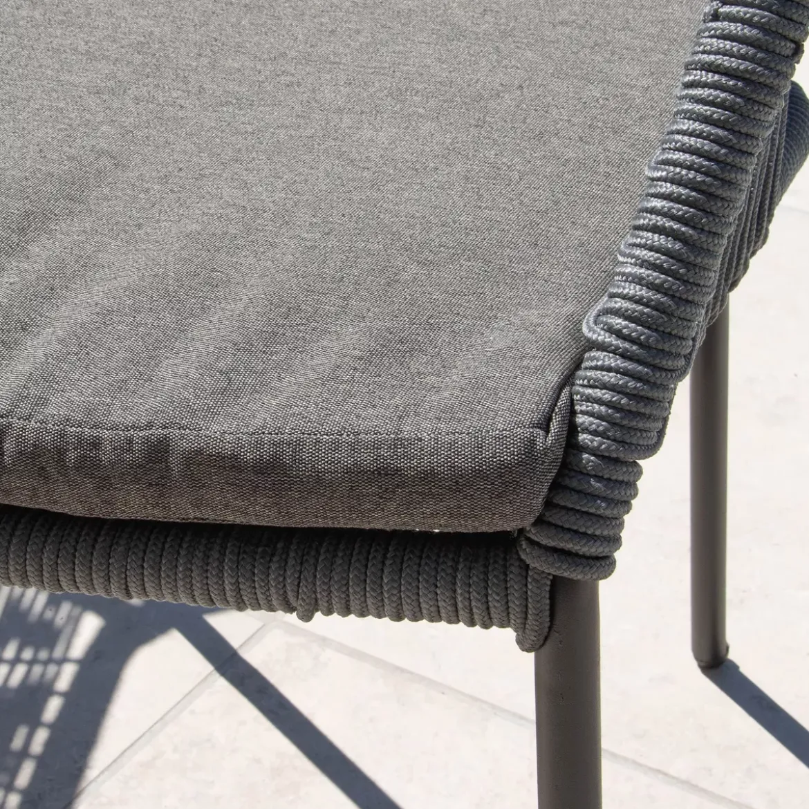 Sedia da giardino impilabile Seville - Grigio