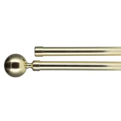 Set bastone tenda allungabile doppia barra (L210 - L380 cm / D19 mm) Paloma Oro