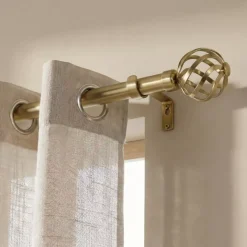 Set bastone tenda allungabile (L120 - L210 cm / D28 mm) Florence Oro