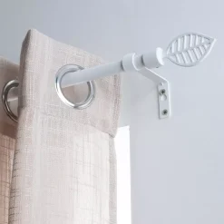 Set bastone tenda regolabile (L120 - L210 cm / Ø16 mm) Sevigne Bianco opaco