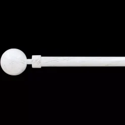 Set completo bastone tenda regolabile (L120 - L210 cm / D19 mm) Basic Bianco e oro
