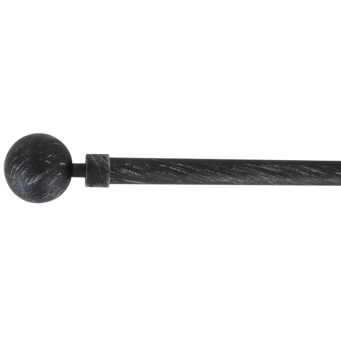 Set completo bastone tenda regolabile (L120 - L210 cm / D19 mm) Basic Nero e argento