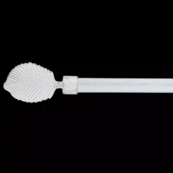 Set completo bastone tenda regolabile (L120 - L210 cm / D19 mm) Exotica Bianco e oro