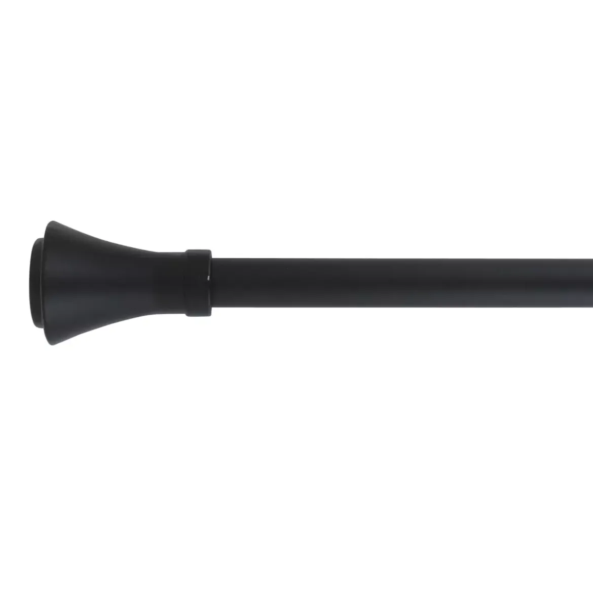 Set completo bastone tenda regolabile (L210 - L380 cm / D19 mm) Brasserie Nero opaco