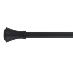 Set completo bastone tenda regolabile (L120 - L210 cm / D19 mm) Brasserie Nero opaco