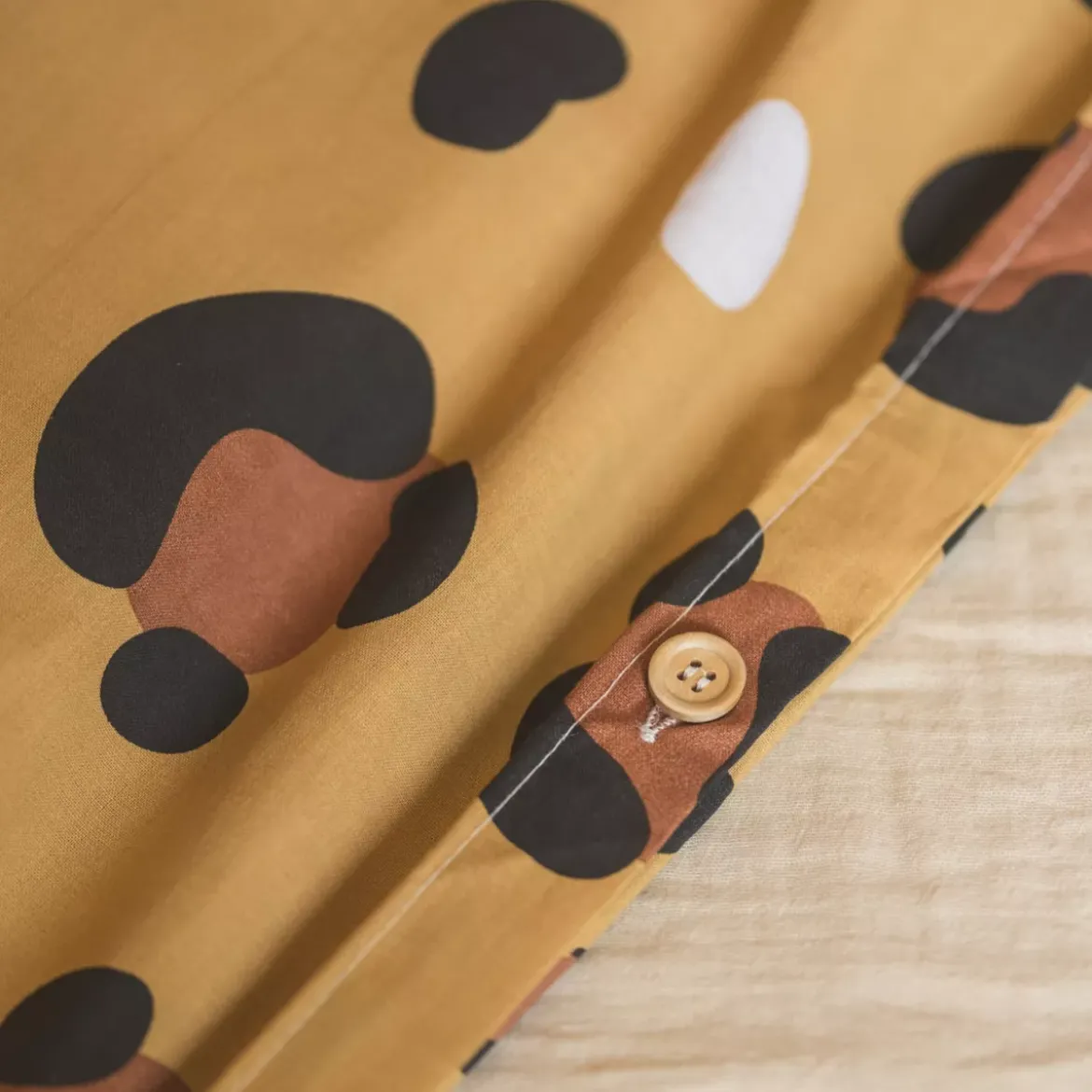Set copripiumino e due federe per bambini in cotone (240 x 220 cm) Lola Caramel