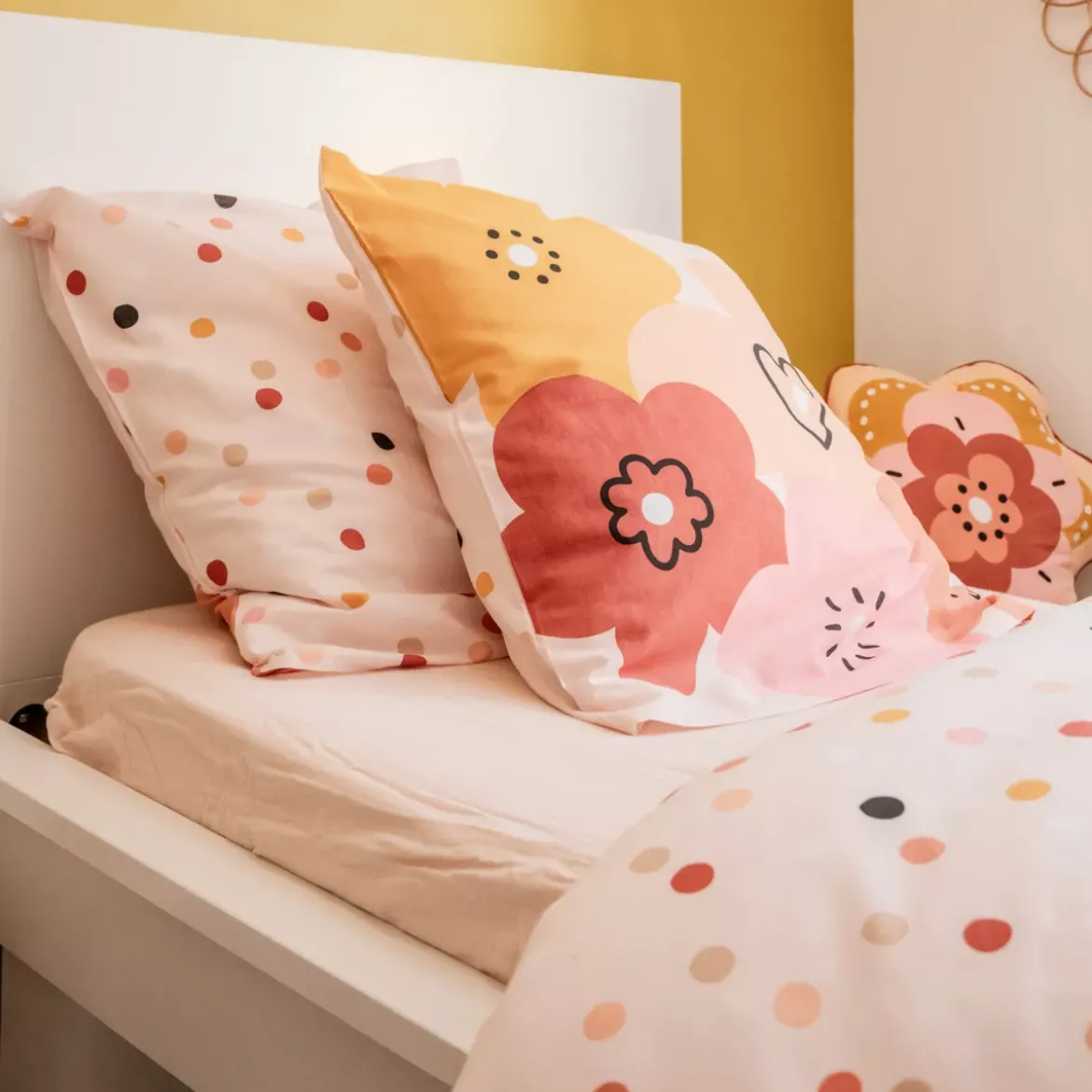 Set copripiumino e federa bambino in cotone (140 x 200 cm) Barbotine Multicolore