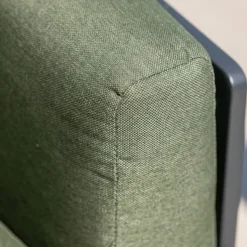Set da giardino in alluminio 12 posti 8 pezzi Monte Carlo Grigio antracite e verde rosmarino
