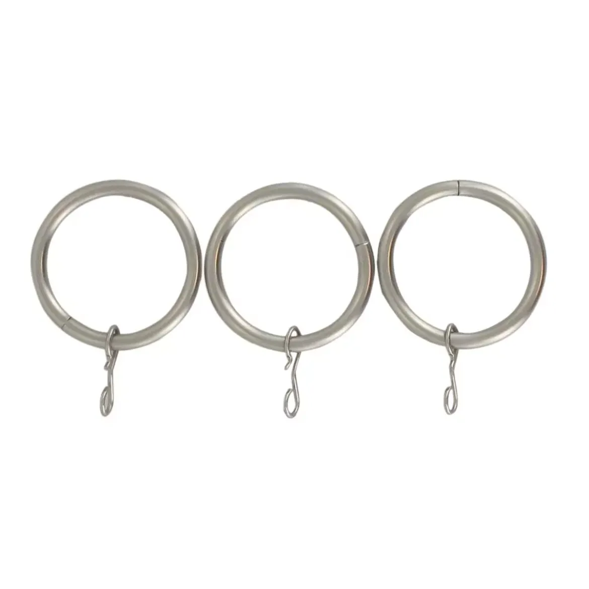 Set di 8 anelli (D20mm) Jim Argento opaco