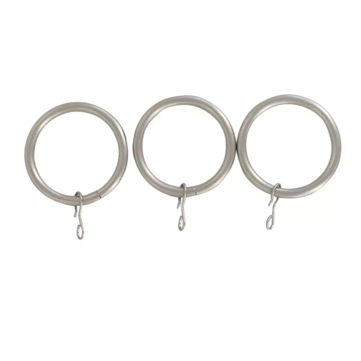 Set di 8 anelli (D28mm) Lino Argento opaco