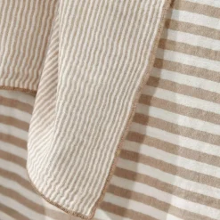 Set di 2 asciugamani in garza di cotone (50 x 70 cm) Gaïa a righe Corda