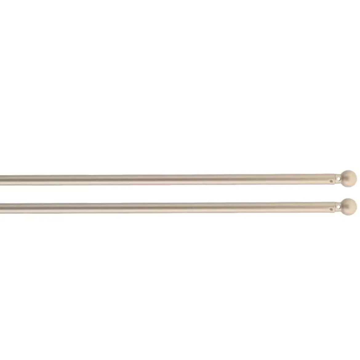 Set di 2 bachette regolabili rotonde (da L40 a 600 cm) Rona Oro