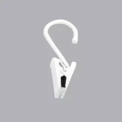 Set di 8 ganci con pinza Bianco