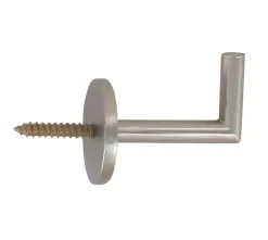 Set di 2 ganci supporto tenda Argento opaco