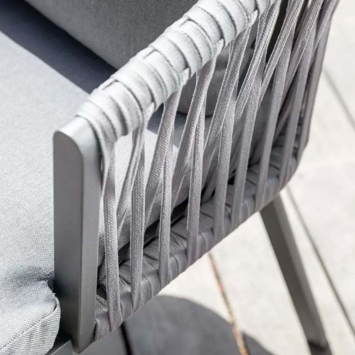 Set di 2 poltrone da giardino Amalfi Grigio antracite