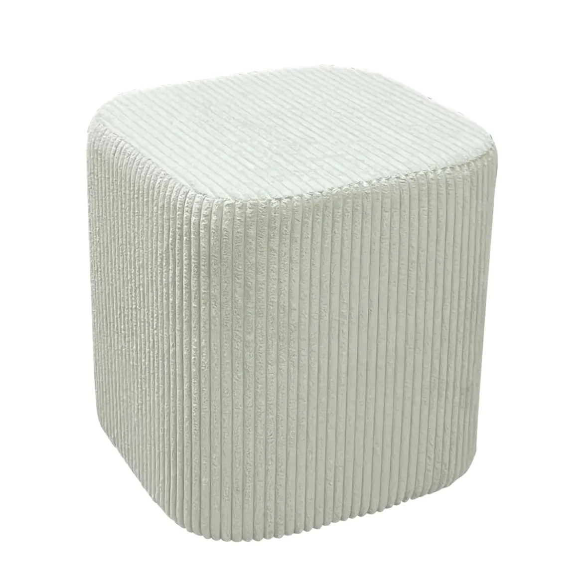 Set di 2 pouf in velluto (H 38 cm) Shan Verde eucalipto