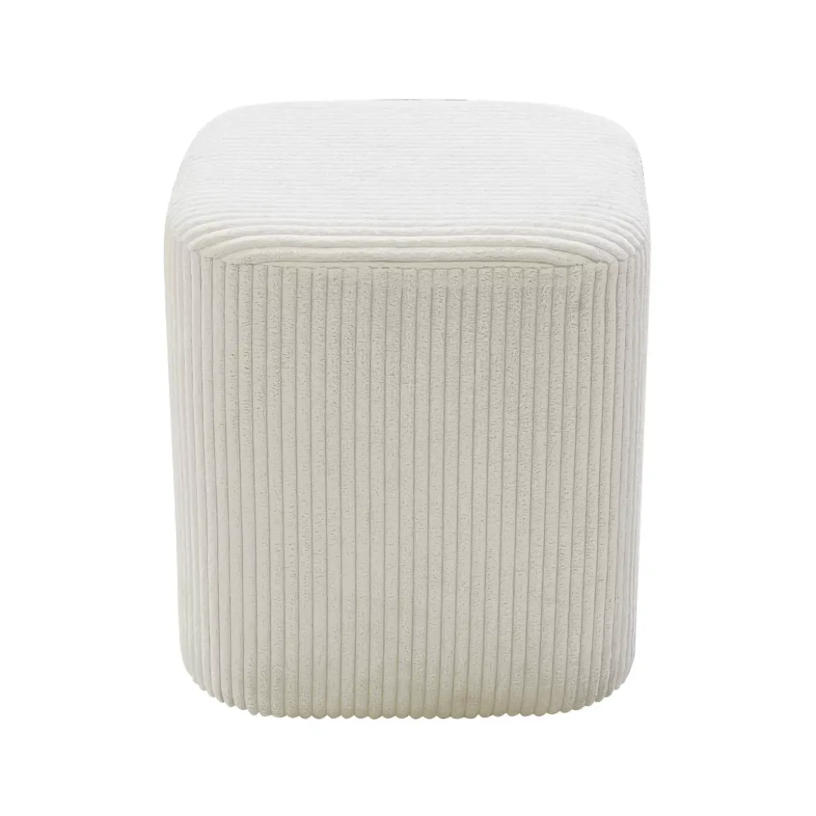 Set di 2 pouf velluto (Alt 38 cm) Shan Beige