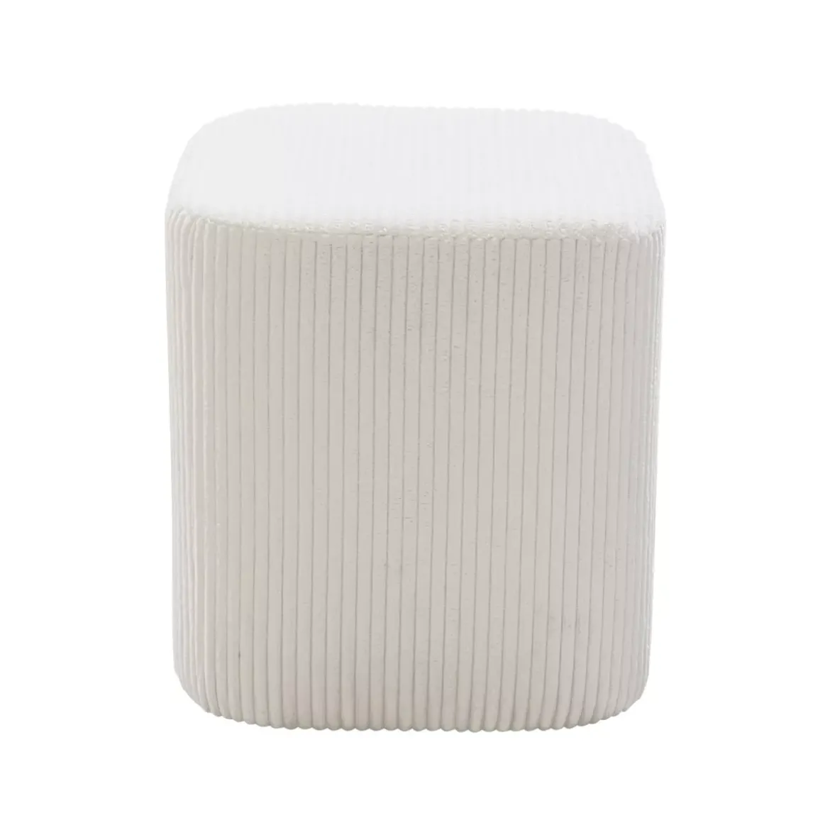 Set di 2 pouf velluto (Alt 38 cm) Shan Beige