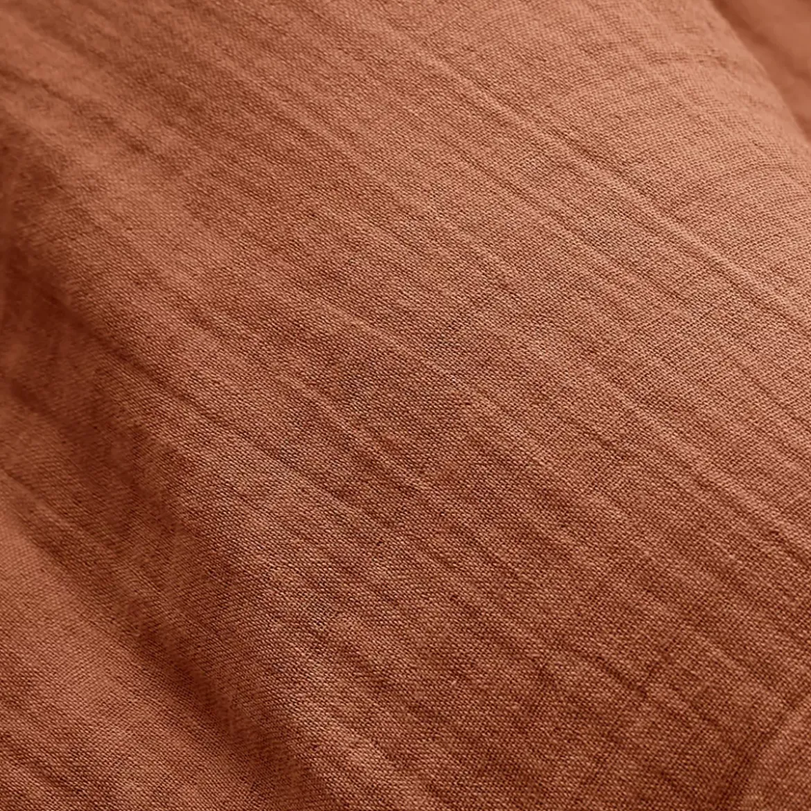 Set di 2 strofinacci garza di cotone (70 cm) Gaïa Terracotta