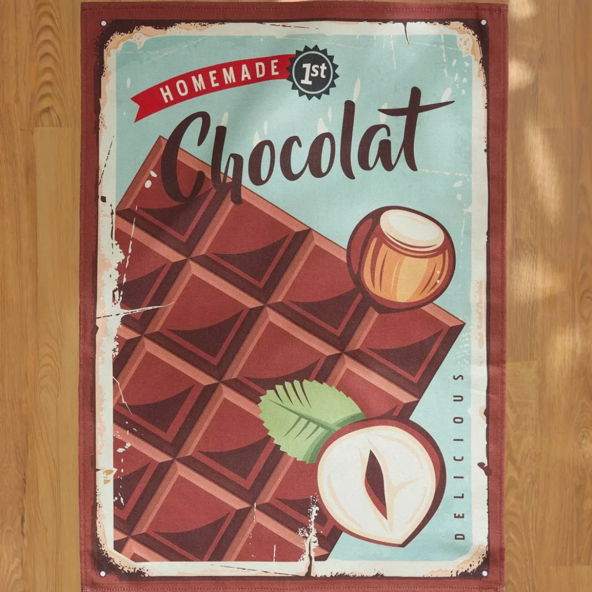Set di 3 strofinacci in cotone (50 x 70 cm) Cocoa Multicolore
