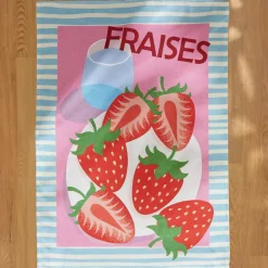 Set di 3 strofinacci in cotone (50 x 70 cm) Tuttifrutti Multicolore
