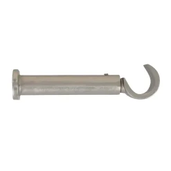 Set di 2 supporti aperti (L90 / D20 mm) Argento opaco