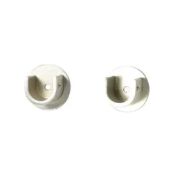 Set di 2 supporti (L25 cm - Ø20 mm) Jim Argento opaco