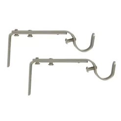 Set di 2 supporti regolabili (L110 - L150/ Ø20 mm) Argento