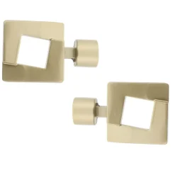 Set di 2 terminali per tenda (D20 mm) Upper east side Oro