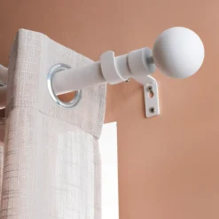 Set di 2 terminali per tenda (D28 mm) Gaia Bianco opaco