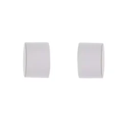 Set di 2 terminali per tenda (D28 mm) Bianco opaco