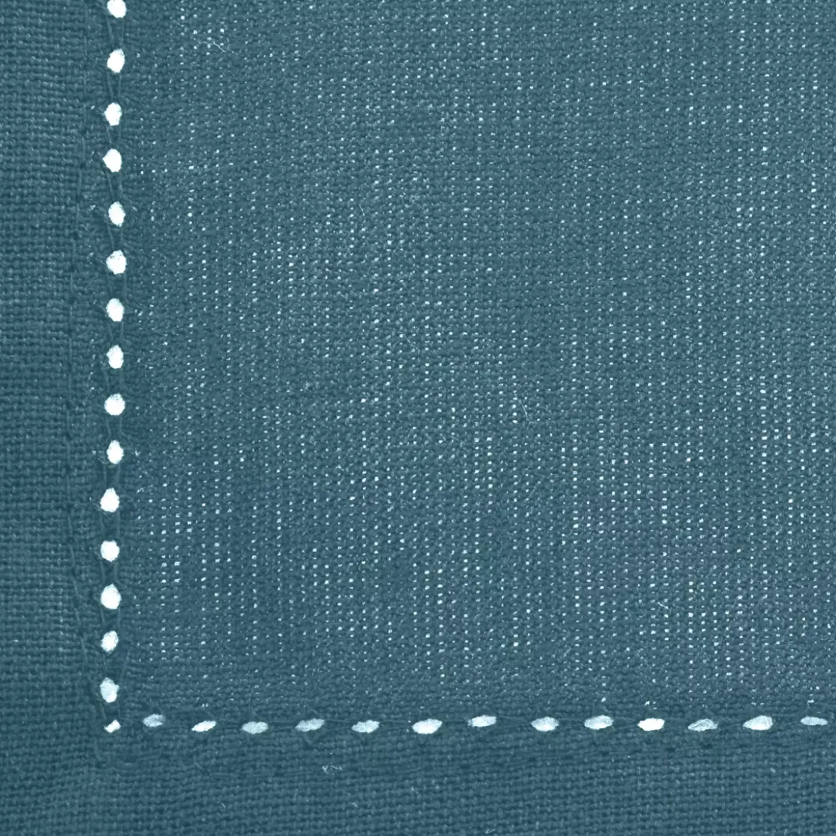 Set di 4 tovaglioli (40 x 40 cm) Chambray Blu ottanio