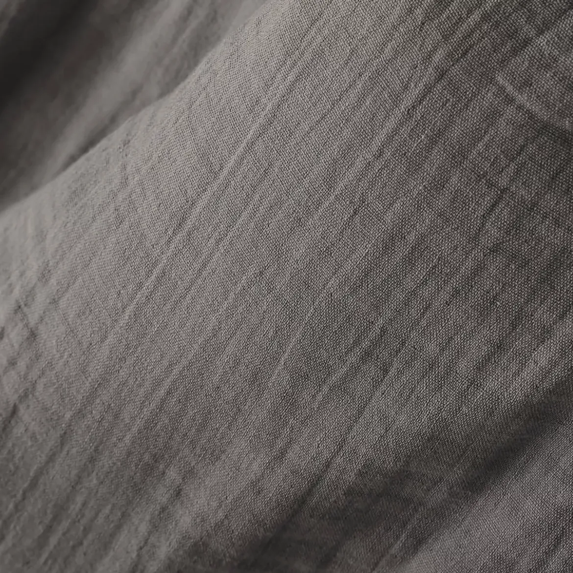 Set di 3 tovaglioli garza di cotone Gaïa Grigio granito