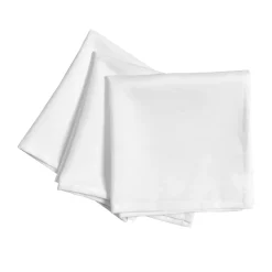Set di 3 tovaglioli poliestere (40 x 40 cm) Elise Bianco