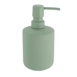 Set bicchiere, portasapone e distributore in grès Timeless Azzurro