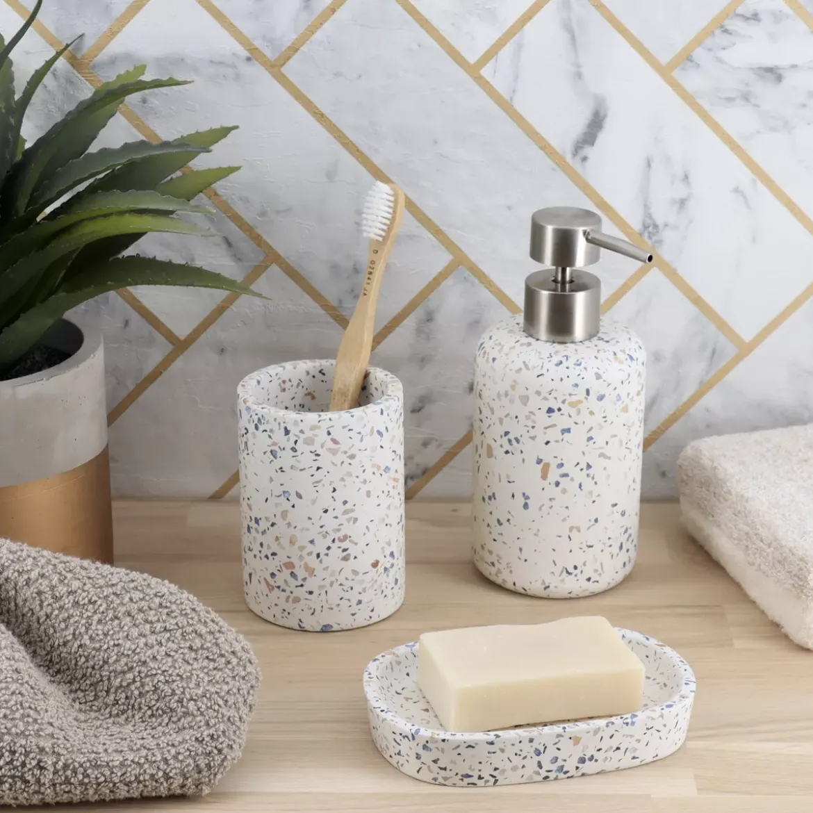 Set di accessori bagno cemento Terrazzo