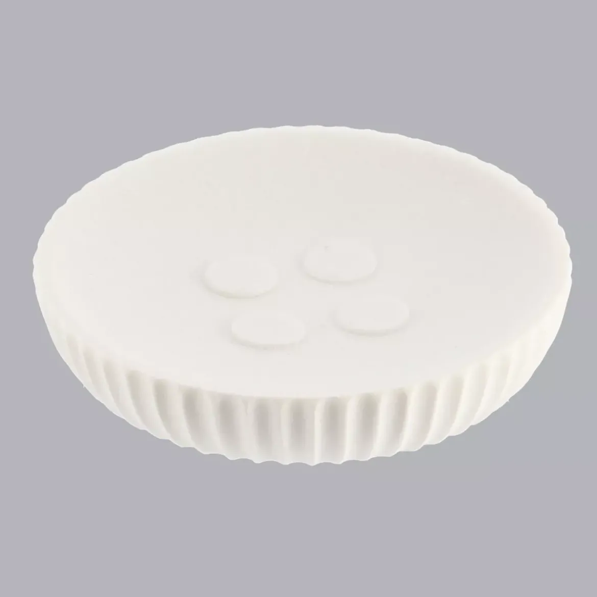 Set di accessori bagno in resina Striato Bianco