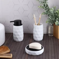 Set di accessori per il bagno Rubby Bianco
