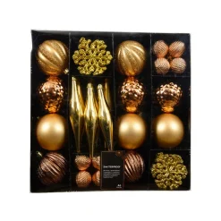 set di addobbi per albero di Natale Christmas Oro